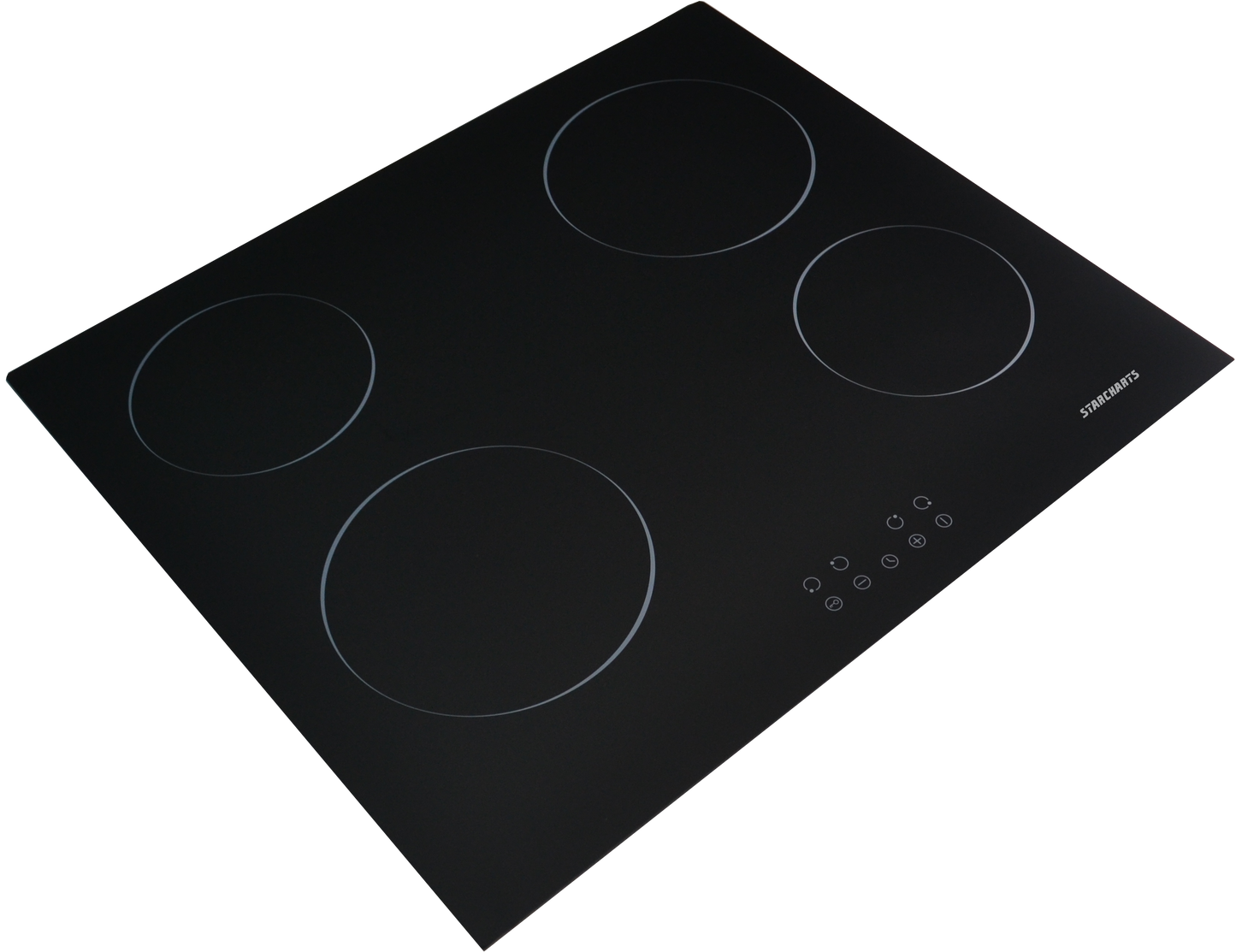 STARCHARTS Build-in Electric cooktops, 4 Cooking Zones with Black Glass