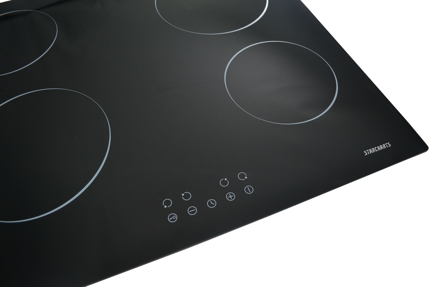 STARCHARTS Build-in Electric cooktops, 4 Cooking Zones with Black Glass