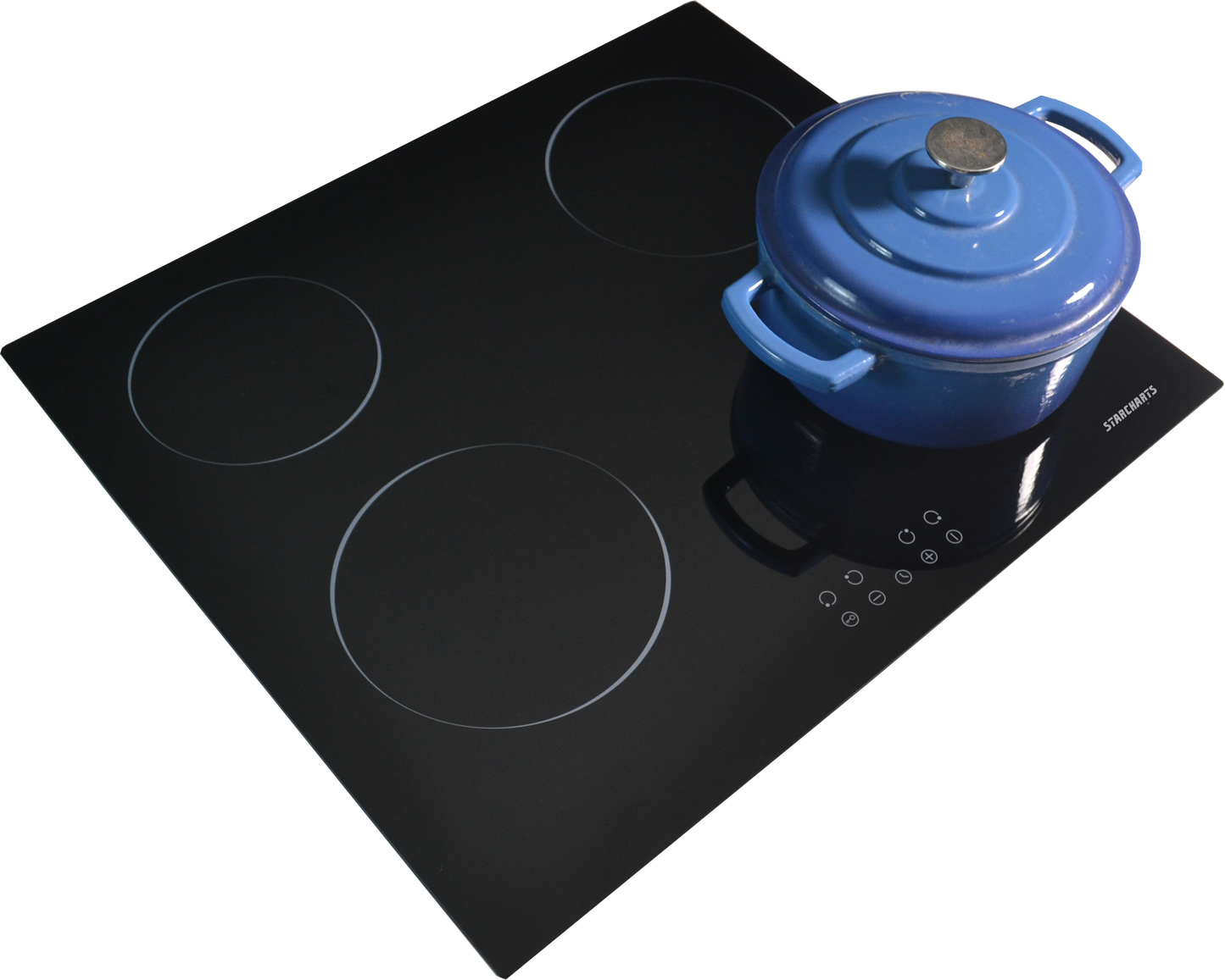 STARCHARTS Build-in Electric cooktops, 4 Cooking Zones with Black Glass