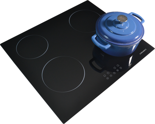 STARCHARTS Build-in Electric cooktops, 4 Cooking Zones with Black Glass