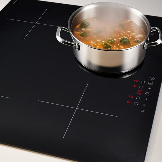 STARCHARTS Plug-in Induction hob with Italy ILVA Glass, 2.8kW, 4 Zones electric cooktops with Boost