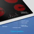 STARCHARTS Ceramic Hob, Build-in Electric Hob, Electric cooktops (4 Zones Italy Glass Touch Pannel)