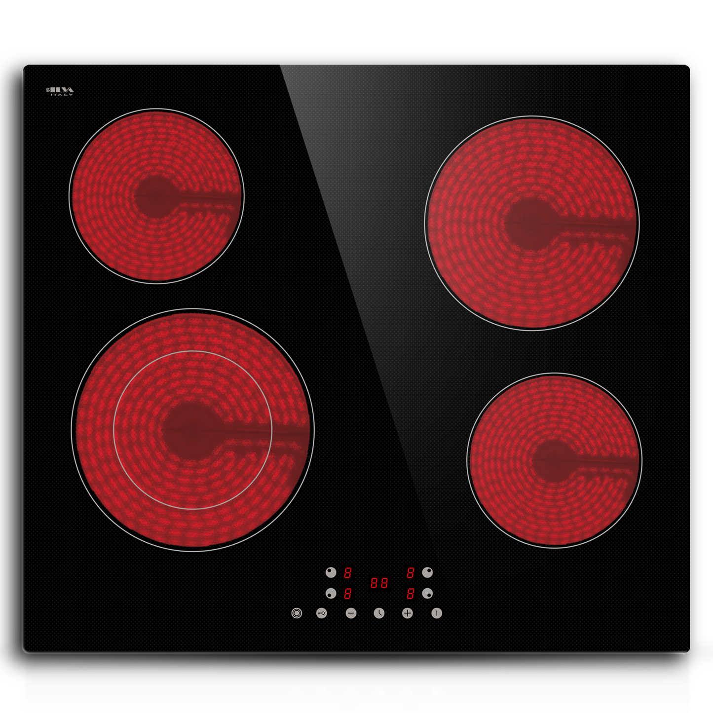 STARCHARTS Ceramic Hob, Build-in Electric Hob, Electric cooktops (4 Zones Italy Glass Touch Pannel)