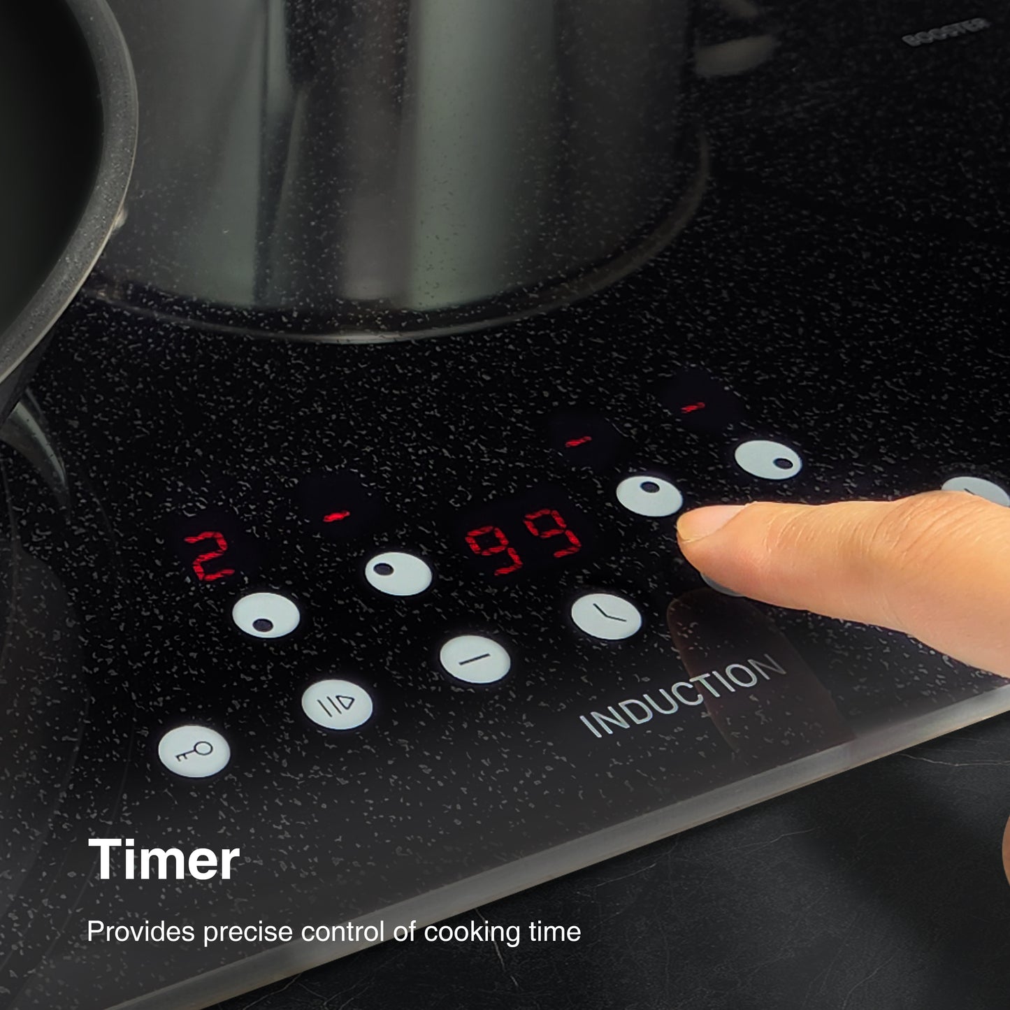 STARCHARTS Build-in Induction hob 4 zone 7200W, 4 Boost, Build-in Electric Cooktops with Italy ILVA glass